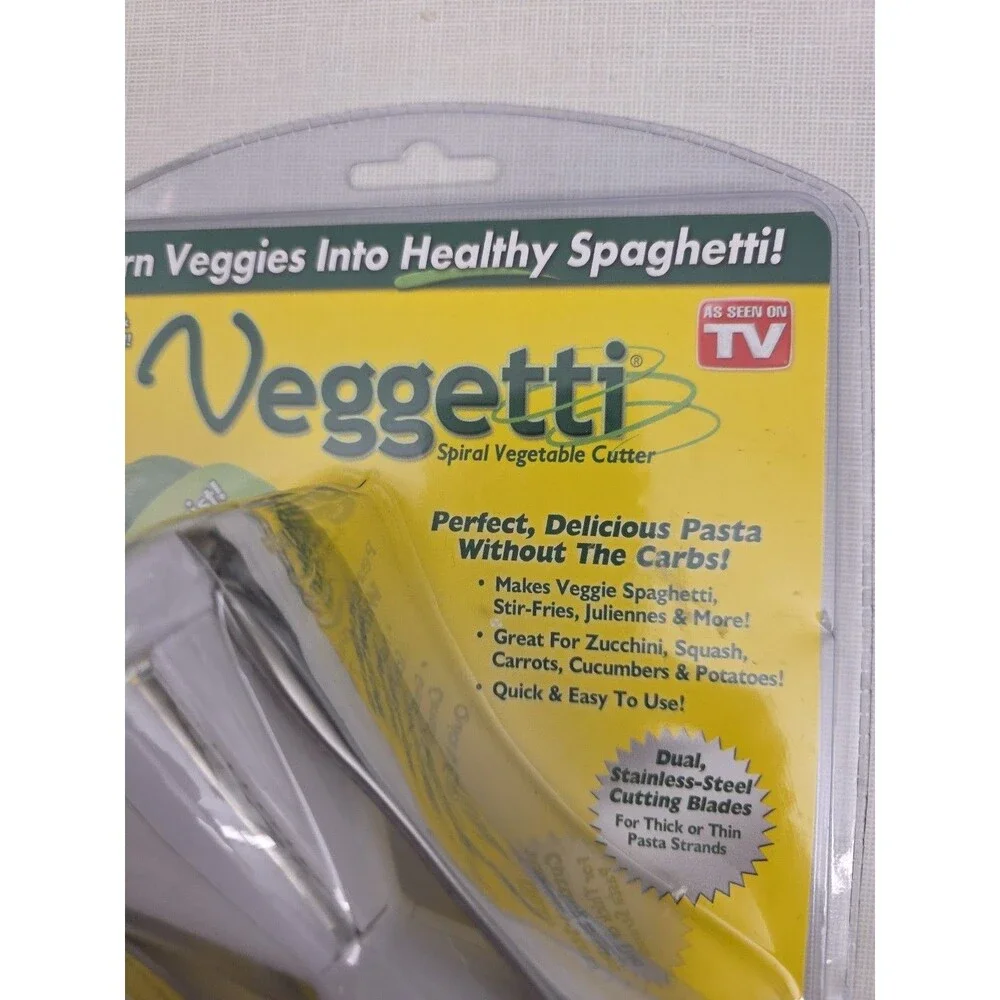 Veggetti Spiral Vegetable Cutter Stainless Steel Blade - Just Twist - New Sealed